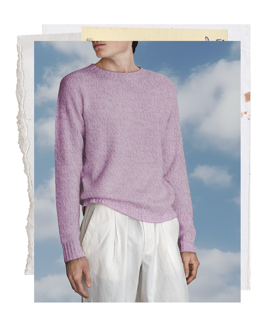 The "MAX" Crew Neck Sweater - Violet Mélange (Men's)