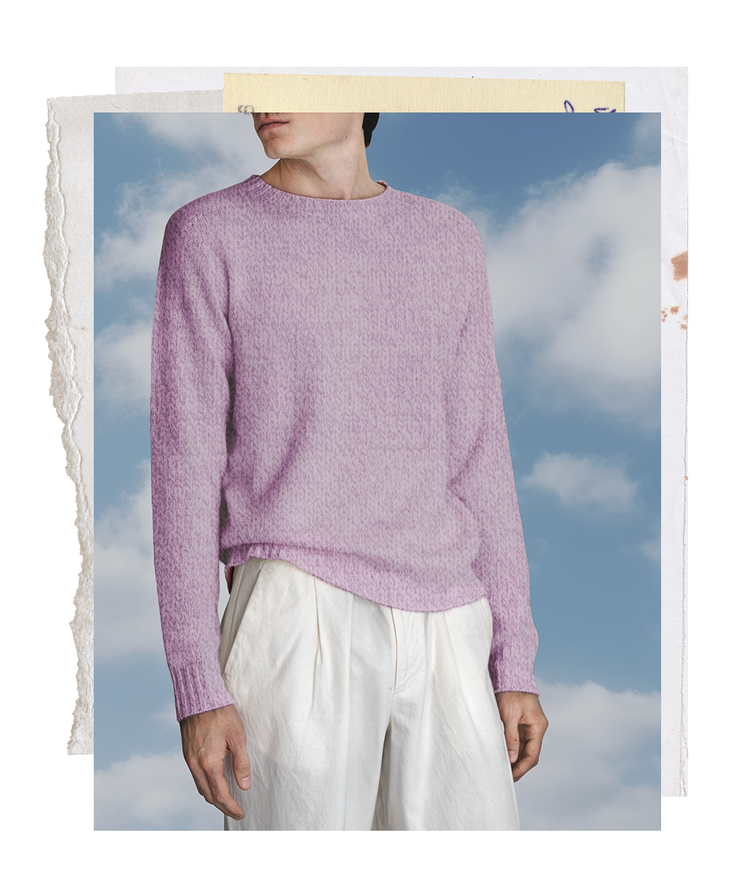 The "MAX" Crew Neck Sweater - Violet Mélange (Men's)