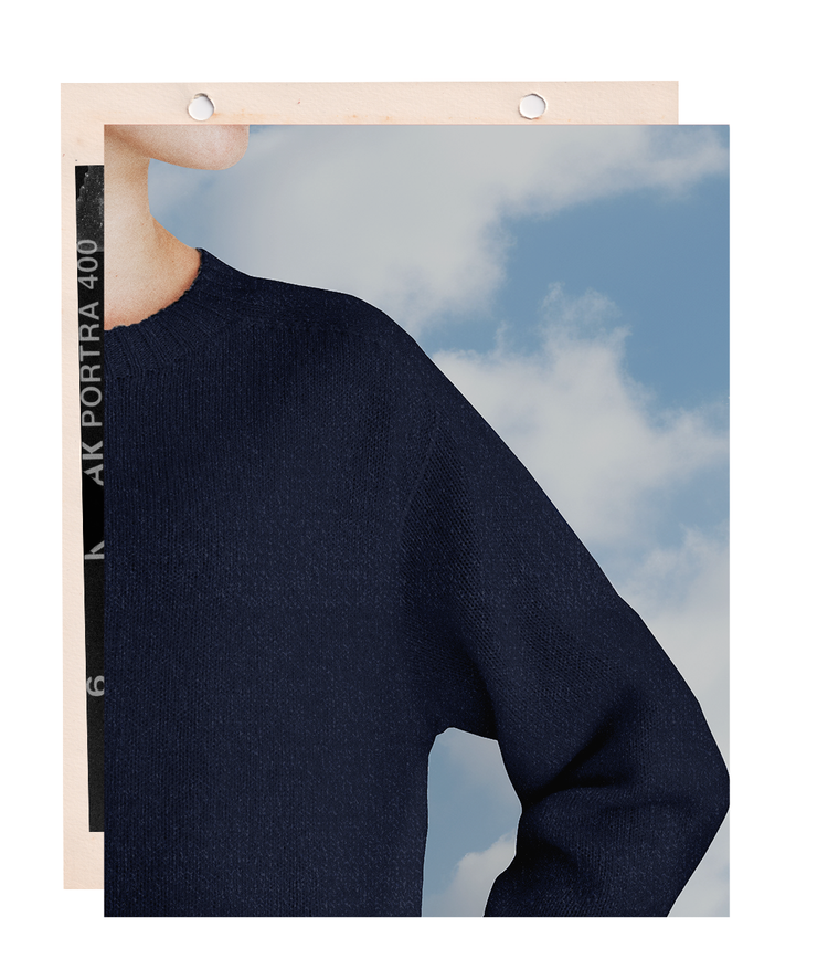 The "MAX" Crew Neck Sweater - Navy (Women's)