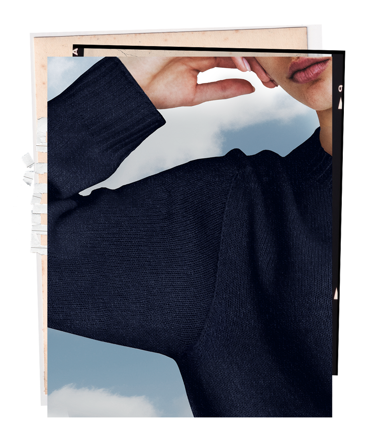 The "MAX" Crew Neck Sweater - Navy (Women's)