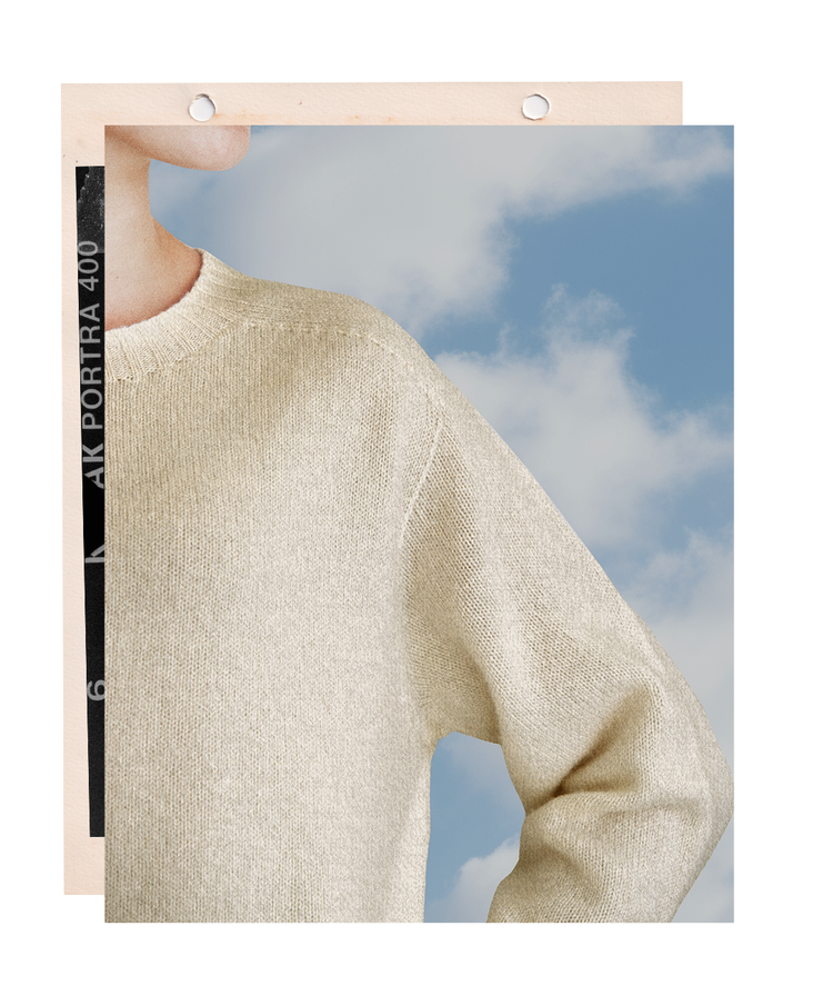 The "MAX" Crew Neck Sweater - Sand Mélange (Women's)
