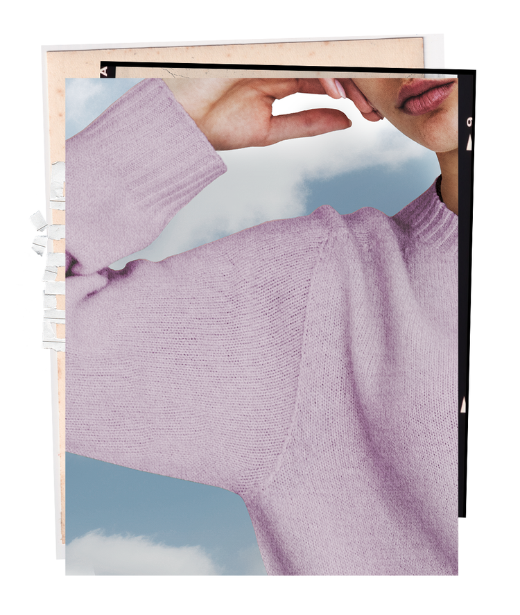 The "MAX" Crew Neck Sweater - Violet Mélange (Women's)