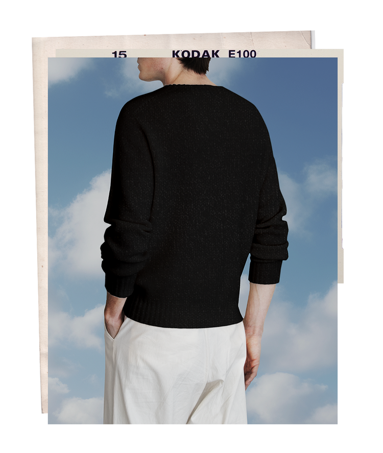 The "MAX" Crew Neck Sweater - Black (Men's)