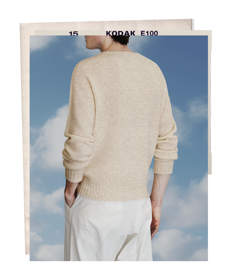 The "MAX" Crew Neck Sweater - Sand Mélange (Men's)
