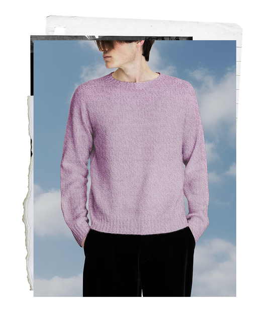 The "MAX" Crew Neck Sweater - Violet Mélange (Men's)