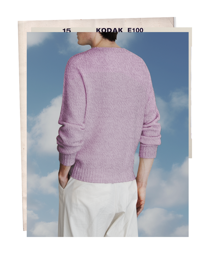 The "MAX" Crew Neck Sweater - Violet Mélange (Men's)