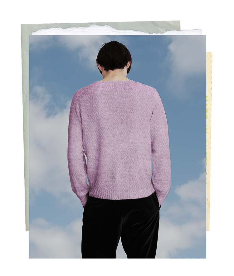 The "MAX" Crew Neck Sweater - Violet Mélange (Men's)