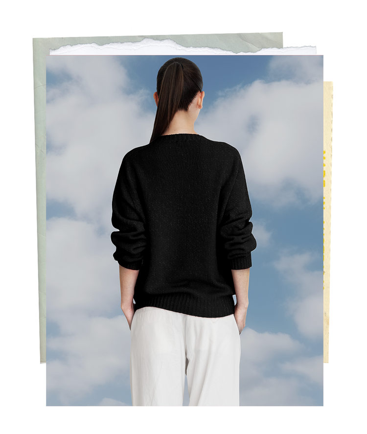 The "MAX" Crew Neck Sweater - Black (Women's)