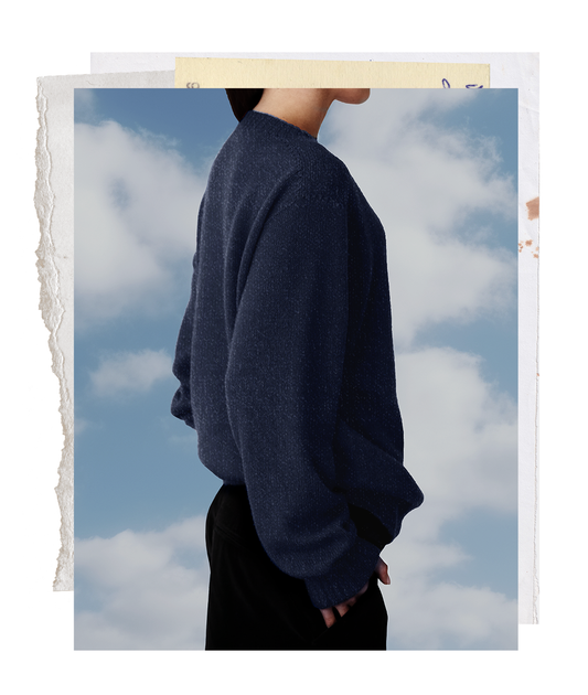 The "MAX" Crew Neck Sweater - Navy (Women's)