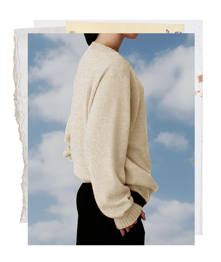 The "MAX" Crew Neck Sweater - Sand Mélange (Women's)