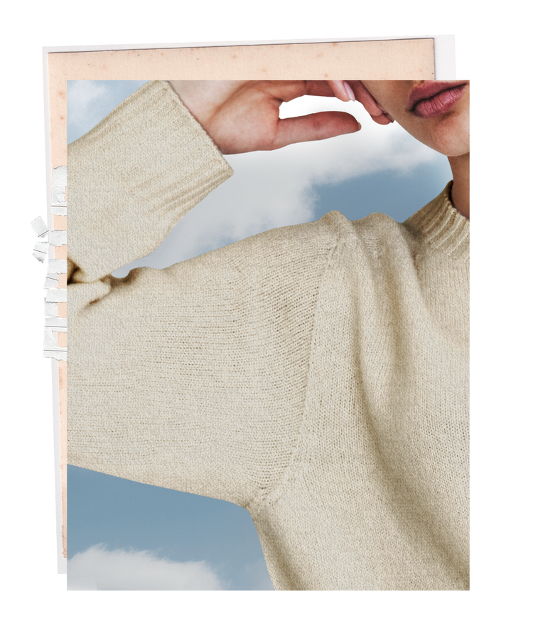 The "MAX" Crew Neck Sweater - Sand Mélange (Women's)