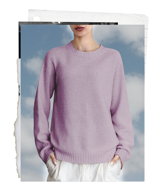 The "MAX" Crew Neck Sweater - Violet Mélange (Women's)