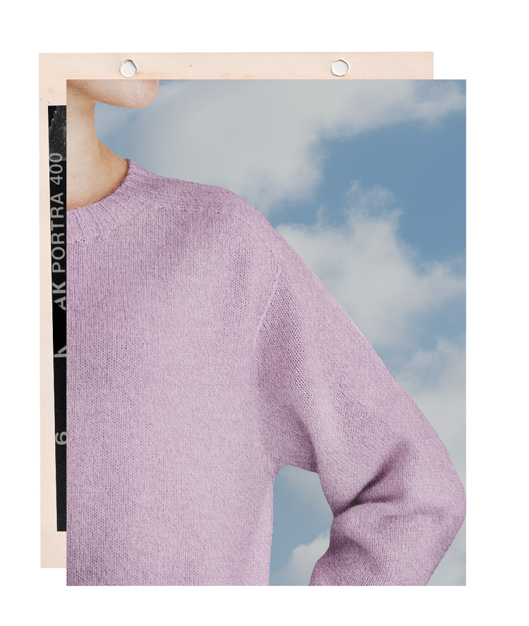 The "MAX" Crew Neck Sweater - Violet Mélange (Women's)